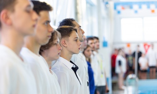 Соревнования по плаванию на Взлетной, 25